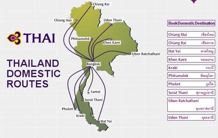 tg flugplan-domestic-routes thailand