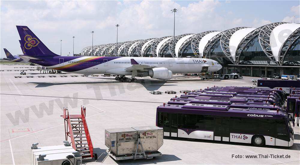 thai airways am flughafen bangkok